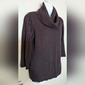 Marina Luna Deep Purple Knit Sweater Top